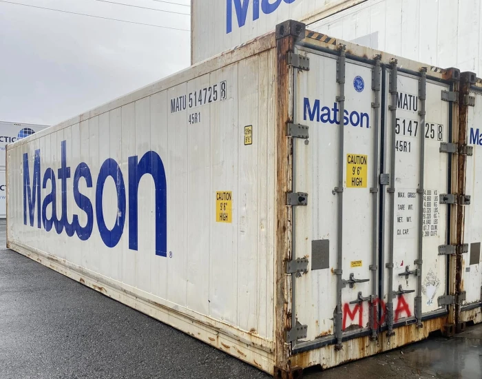 matson refrigerated shipping container