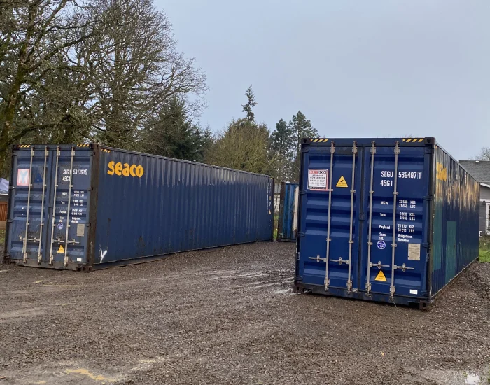 paired industrial cargo units