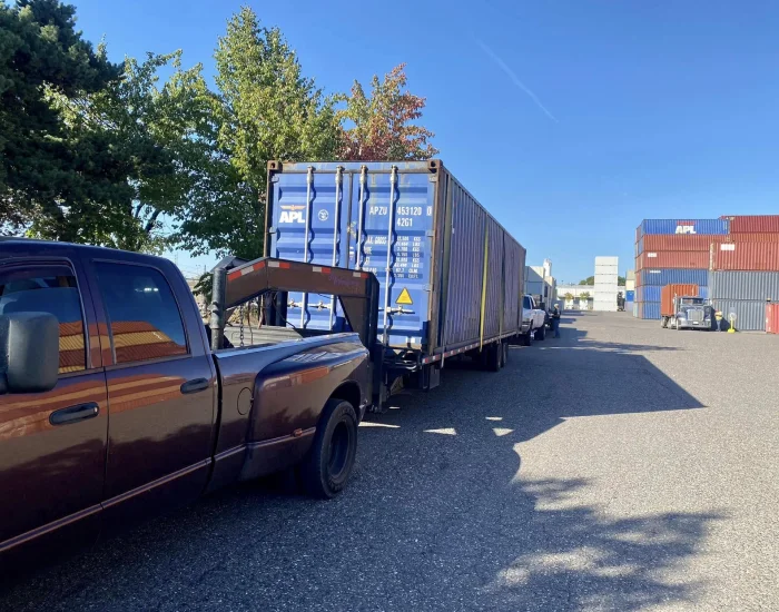 shipping container transport delivery